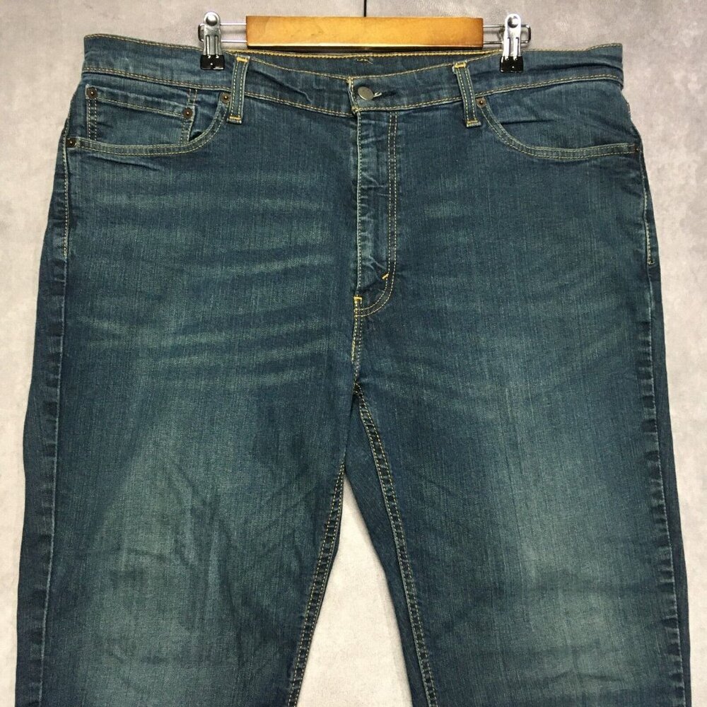 Levis Mens 541 Athletic Fit Blue Jeans size 40x30 Stretch Denim Pants Zipper Fly